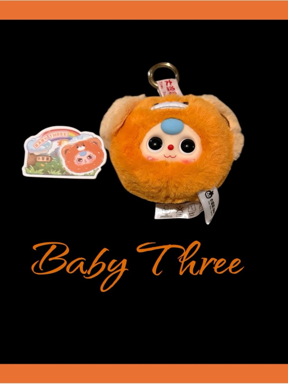 ❗️NEW❗️Baby Three Plush Keychain